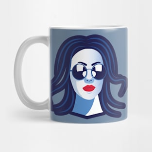 beautiful woman illustrator Mug